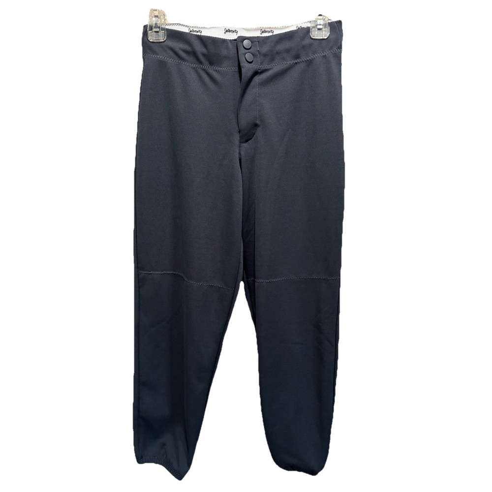 Intensity Youth‎ Size Medium Gray Knicker Baseball Pants Zip/Snap Elastic